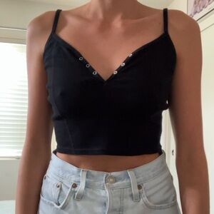 Black Women's Crop Top